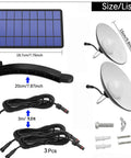 Solar Pendant Lights With Dual LED Bulbs, IP65 Waterproof Outdoor Dusk To Dawn Auto Lamp With Remote Control components