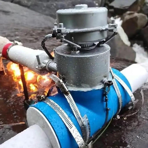 1000W Water Turbine Generator For Home Use Portable Go Anywhere Micro Hydroelectric Power Station 220V Aluminum Alloy Turbine With Copper Coils