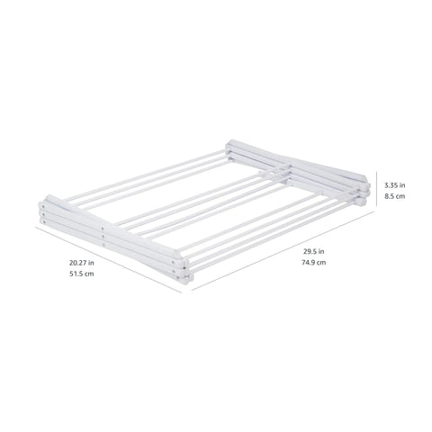 No Sweat Collapsible Indoor Clothes Drying Rack With Solid Steel Frame Folds Flat For Tiny Apartment Spaces Saves Energy Bills And Keeps Wrinkles Away For Chill Days