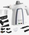 Heavy Duty High Pressure Steam Cleaner 1050 Watt Fast Heating Multi Surface Steamer with 8 attachments and accessories.
