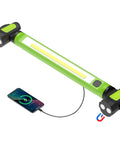 Cordless Underhood Work Light With Magnetic Base, 3000 Lumen LED, 5200mAh Rechargeable Battery, USB Charge, green design with phone charging