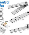 Invisible Pivot Hinge For Secret Doors And Bookshelves, Heavy Duty Up To 200 Lb, 360 Degree Rotation, detailed component view
