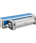 Standard Pneumatic Cylinder SC 50-150 With Port Size PT Quarter Inch, 50mm Bore, 150mm Stroke, silver finish, side view