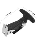 Elastic Rubber Hood Latch Kit For Vehicles With Shock Absorption And Easy Install Vibration Dampening, black, 2.4in X 1.4in X 0.6in.