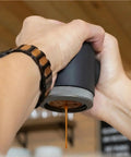 Portable Espresso Maker With 18 Bar Pressure Picopresso For Travel Lovers used to brew espresso in a compact setting.