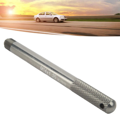 Premium Aluminum Alloy Wheel Alignment Pin Set For Tire Repair And Rim Work, Universal Fit Guide Tool showing a detailed grooved shaft.