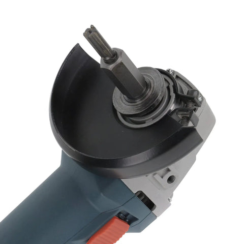 Fast Mortar Joint Cleaning Cutter With 3 Tungsten Carbide Edges for brick and masonry, attached to angle grinder, side view
