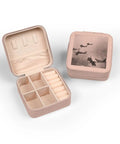 Pink Vintage Photo WWI British Aircraft Jewelry Travel Case With Soft Plush Interior Lining Ultra Compact 4x4x2 Inch Size