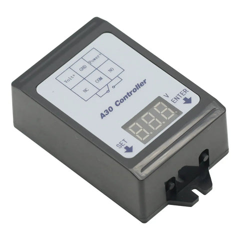 Rock Solid Dc Voltage Monitor Module With Crisp Led Display And Dependable Relay Controller For Straight Up Over Undervoltage Protection And Slick Quick Hookup, compact size with clear digital readout.