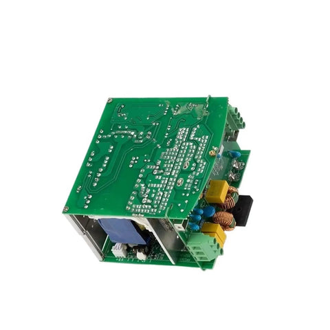 Industrial DIN Rail Power Supply 12V 24V 48V Output, Powerhouse 75W To 480W Range, Rail Mounted Switching PSU For Industrial Controls, Rugged And Efficient, Plug And Play DIN Rail Mount Power Workhorse; top view PCB