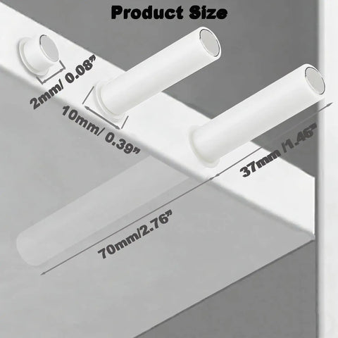 Push To Open Cabinet Hardware Kit 12 Pack Magnetic Latch And Door Touch Latch For Cabinets Drawers And Closets White No Handles dimensions