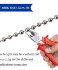 Cutting tool holding 50ft 4.5mm Stainless Steel Ball Bead Chain 304 Durable Roller Shade and Vertical Blind Chain for DIY projects