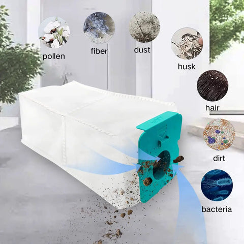 Dust Bags Replacement For Samsung VCA-ADB95 BESPOKE Jet Cordless Stick Vacuum 8 Pack trapping dust, pollen, and dirt