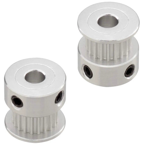 Built Tough GT2 Timing Pulleys With Precision Cut Teeth And Solid Aluminum Housing, 20 Tooth, for CNC motion systems