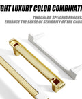 Set Of 10 White And Gold Cabinet Pulls For Kitchen Cabinets And Drawers Handles Zinc Alloy Hardware Luxury Color Combination