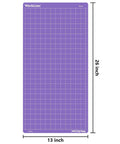 WorkLion purple 12x24 adhesive cutting mat for Cricut Explore One/Air/Maker with grid marks, front view