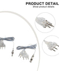 Pro Grade Fencing Body Cords For Foil And Saber, Transparent PVC Copper Wire, Hand Line Clamp Details, 2 Pack