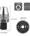 Tough As Nails Stud Extractor And Bolt Remover For Quarter Inch To Half Inch Studs, Heat Treated Alloy Steel, Chrome Plated tool image