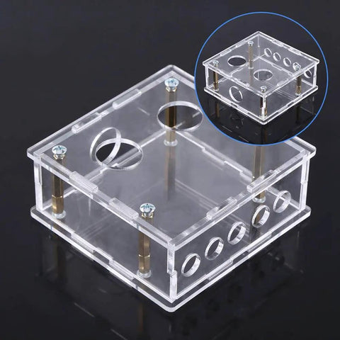 Tube Preamp Enclosure Protection Kit Built For 6J1 Valve Preamp Board With Acrylic Panels and Protective Covers, clear and sturdy.