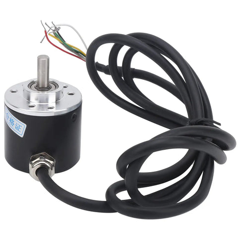 Compact Encoder Motor Reducer With 6mm Solid Shaft For Stepper And Servo Motors, 3-Phase Speed Reducer, 6000 RPM, Low 30mA Current