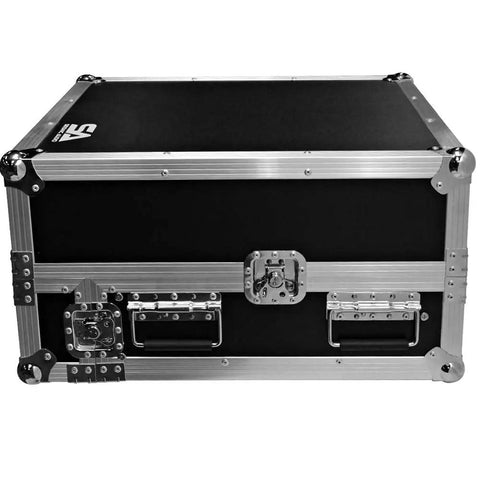 Professional Grade Heavy Duty Two Space Ata Equipment Case With Ten U Dj Mixing Console Top And Smooth Sliding Laptop Shelf Kickass Protection For Road Tours