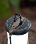 Close-up of the Siege 540 Lumen Compact LED Camping Lantern With 360 Degree Lighting And Red SOS Mode featuring durable coyote finish.