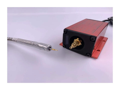 Industrial Eddy Current Displacement Sensor Transmitter And Probe With RS485 Output ML33 Ready Stainless Steel shown in close-up