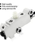 Universal Disc Drum Brake Proportioning Valve With Smooth Stopping Power For Heavy Duty Rides Straight Swap Replacement hydraulic split line adapter close-up.