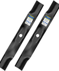 42 Inch Lawn Mower Blade Replacement For John Deere 42 Inch Decks D100 D105 D110 D125 D130 LA135 E100 E110 E120 Fits 102 105 115 125 135 Series In 2 Pack, side view