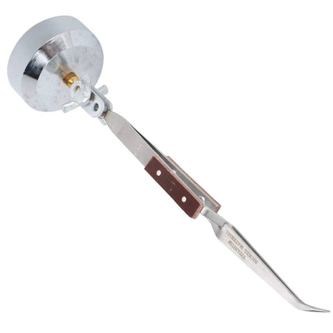Ultimate Third Hand With Curved Tweezers For Jewelry Welding Electronics Repair Craft Projects 360 Degree Rotating Self Locking Precision Tool, heavy duty stainless steel.