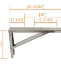 Heavy Duty Wall Mount Bracket for Ductless Mini Split Condenser and Heat Pump Systems, Rust Free Aluminum, dimensions 15x21 inches