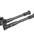 Universal Tactical Rifle Bipod With Telescoping Twist Lock Legs Folding Design Picatinny Rail Mount Aluminum Alloy Build Rubber Foot Pads