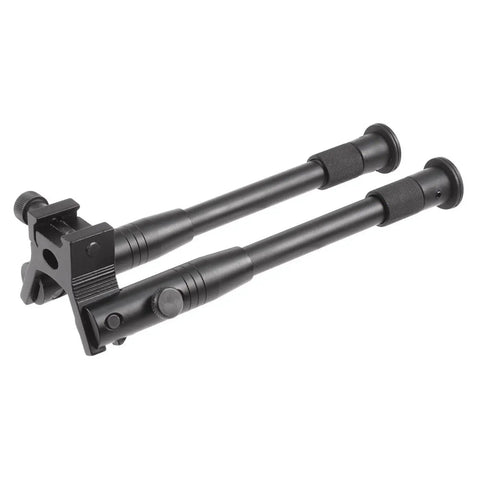 Universal Tactical Rifle Bipod With Telescoping Twist Lock Legs Folding Design Picatinny Rail Mount Aluminum Alloy Build Rubber Foot Pads