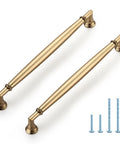 Slick 20 Pack Seven And A Half Inch Champagne Bronze Cabinet Handles Zinc Alloy Pulls with mounting screws