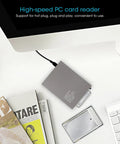 Card Reader For PCMCIA USB 2 0 Plug And Play No Fuss Adapter Industrial Grade Card To USB Converter on desk setup