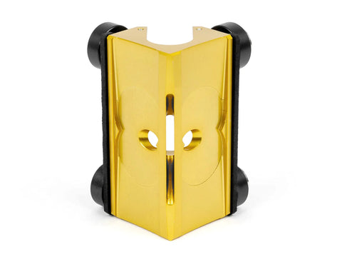Inside Corner Applicator GoldCor Dual-Purpose High Output 2 Way 4 Wheel Tool For Taping And Finishing Coats, front view.