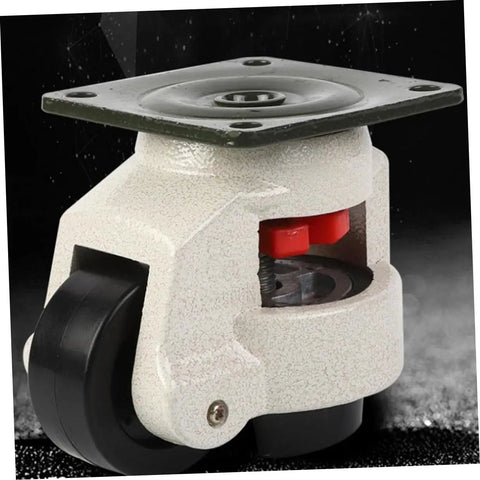 Heavy Duty Transport Casters With Adjustable Feet For Workbenches And Machinery, swivel leveling caster with black wheel