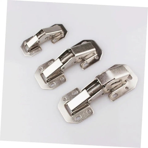 4 Inch Stainless Steel Wardrobe Door Hinges 4 Pack With Soft Close Damping Self Closing Cabinet Hinges For Kitchen Cabinets