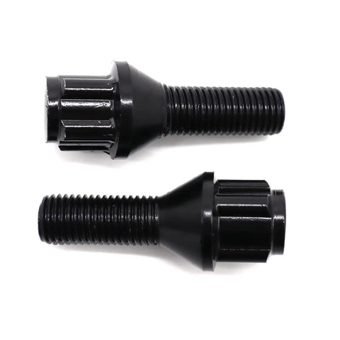 Get Your BMW Rolling Smooth With Heavy Duty Lug Wheel Studs Kit Perfect For E23 E32 E38 E31 M1 Z3 And Z8 Models This Ultimate Replacement Upgrade Bolts Nuts Are Built Solid For Reliable Performance On The Road. black metal BMW lug wheel studs set, threaded replacement hardware