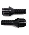 Premium Black Lug Wheel Studs Kit And Locking Bolts For BMW Models E12 E28 E34 E39 E60 Plus Heavy Duty Replacement Lugs, black steel