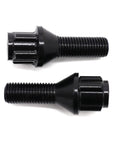 Heavy Duty Lug Wheel Studs Kit For BMW E12 E28 E34 E39 E60 E61 E24 E63 E64 Cars Reliable Replacement Bolts And Nuts To Keep Your Rides Locking Tight And Safe On The Road. black steel wheel studs, close-up