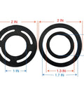 Rubber gaskets with dimensions for All In One Fuel Filter Kit For MerCruiser Sterndrive Inboard Engines 2.5L 3.0L 3.7L 4.3L