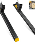Clamp On Pallet Forks 4000 lb capacity 60 inch heavy duty forks for tractor attachments skid steer and loader buckets