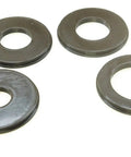 Four Piece Router Table Insert Ring Set Featuring Rock Solid 3.1 Inch Outer Diameter, precision machined durable rings for routing.