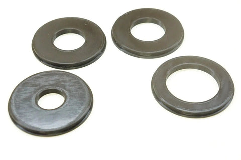 Four Piece Router Table Insert Ring Set Featuring Rock Solid 3.1 Inch Outer Diameter, precision machined durable rings for routing.