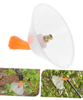 Two Pack Transparent Windproof Spray Nozzle Covers for garden hose and backpack sprayer replacement in use on plants
