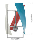 Vertical Wind Turbine Generator Kit 400W Off Grid Wind Power System With Coreless Permanent Magnet Generator And Fiberglass Blades