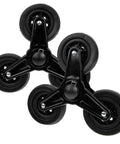 Heavy Duty Stair Climbing Wheel Replacement For Folding Shopping Trolleys And Material Transport Carts, 8.66 By 8.66 By 1.96 Inch Triangle Core Casters