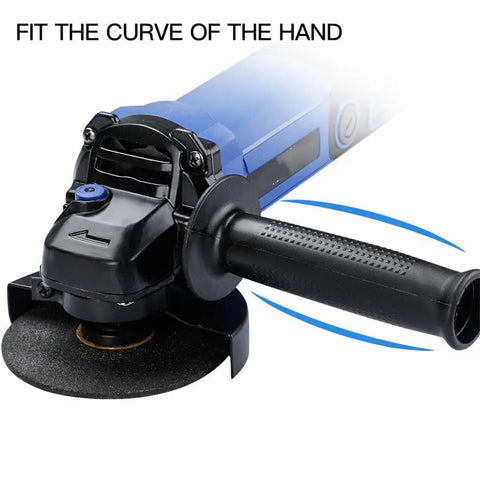 Heavy Duty 1000 Watt Electric Angle Grinder Built Like A Tank For Heavy Metal Cutting And Daily Grinding 220 Volt Shop Ready Power Tool with ergonomic side handle.