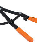 Heavy Duty Internal Retaining Ring Pliers With Spring Lock Ratchet For Tight Snap Ring Jobs, 16 Inch Reach, 3-1/16 To 6-1/4 Inch Ring Size